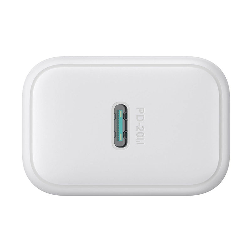 Nätverksladdare med USB-C-kabel Joyroom JR-TCF20, 20W, 3A, 1 x USB-C, Vit