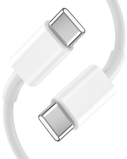 Nätadapter med USB-C-kabel Tech-Protect C35W, 35W, 3A, 2 x USB-C, Vit