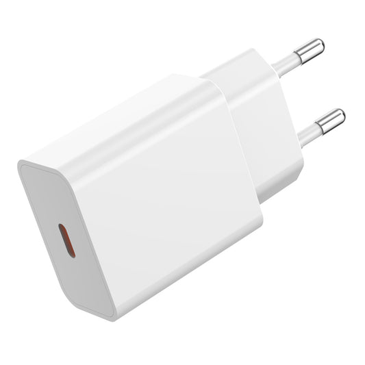Nätverksladdare med USB-C-kabel XO Design L126, 20W, 3A, 1 x USB-C, Vit