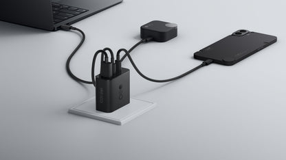 Nätverksladdare med USB-C-kabel CMF by Nothing C349, 100W, 5A, 1 x USB-A - 2 x USB-C, Grå A10800016