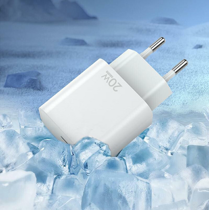 Nätadapter med USB-C-kabel Sendem OG73, 20W, 3A, 1 x USB-C, Vit