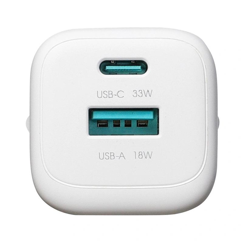 Nätadapter med USB-C-kabel Joyroom JR-TG7, 33W, 3A, 1 x USB-A - 1 x USB-C, Vit