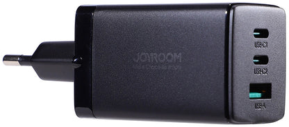 Nätverksladdare med USB-C-kabel Joyroom TCG01, 65W, 3.25A, 1 x USB-A - 2 x USB-C, Svart