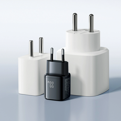 Nätverksladdare med Lightning-kabel Joyroom JR-TG7, 33W, 3A, 1 x USB-A - 1 x USB-C, Svart