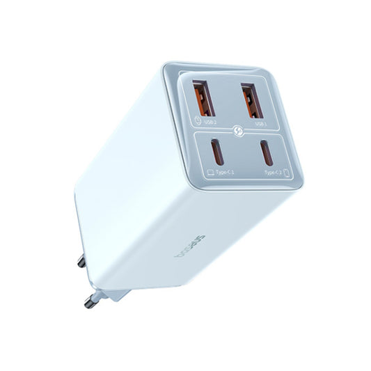 Nätverksladdare med USB-C-kabel Baseus GaN6 Pro, 100W, 3.25A, 2 x USB-A - 2 x USB-C, Blå P10162705312-00