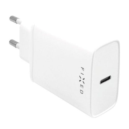 Nätverksladdare med USB-C-kabel Fixed, 20W, 3A, 1 x USB-C, Vit