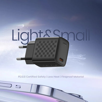 Nätverksladdare Lito LC17, 30W, 3A, 1 x USB-C, Svart