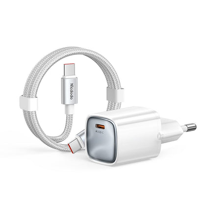Nätadapter med USB-C-kabel Mcdodo Nano CH-8263, 65W, 3,25A, 1 x USB-C, Vit
