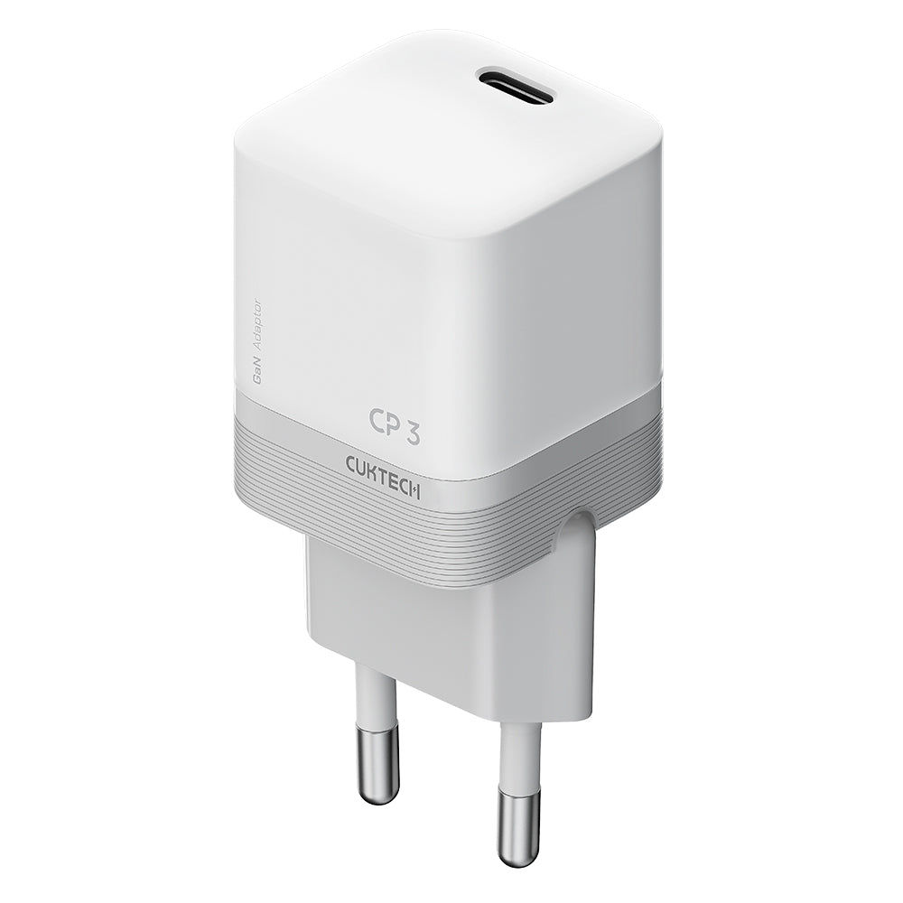 Nätadapter Cuktech, 40W, 3A, 1 x USB-C, Vit CKAC301SEUWH