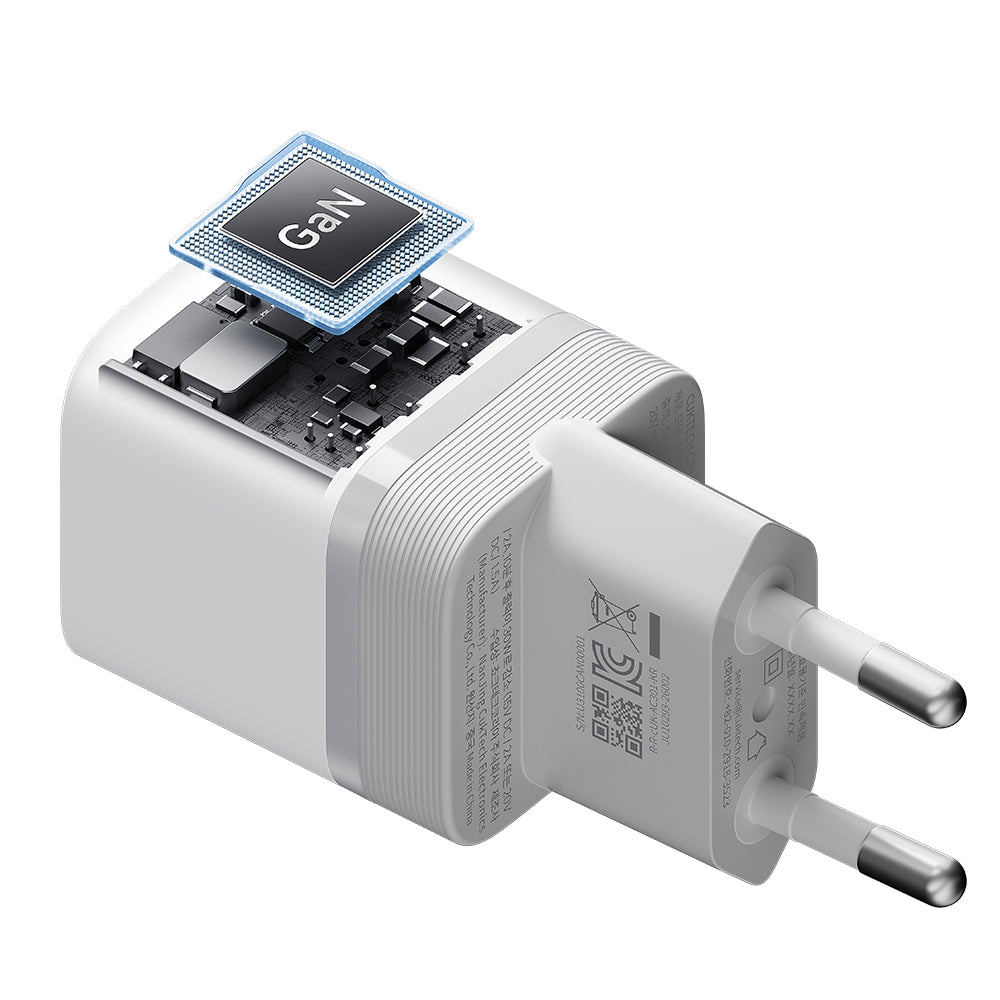 Nätadapter Cuktech, 40W, 3A, 1 x USB-C, Vit CKAC301SEUWH