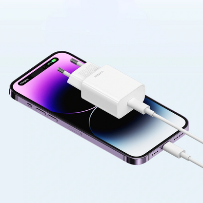 Nätadapter Cuktech HA716C, 20W, 3A, 1 x USB-C, Vit