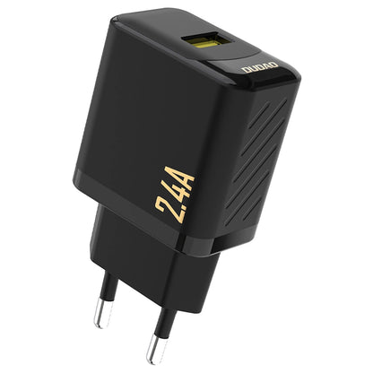 Dudao A23 nätadapter, 12W, 2.4A, 1 x USB-A, svart