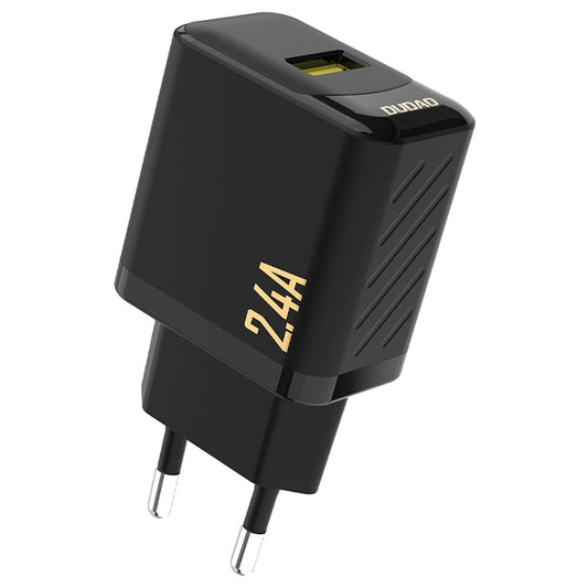 Dudao A23 nätadapter, 12W, 2.4A, 1 x USB-A, svart