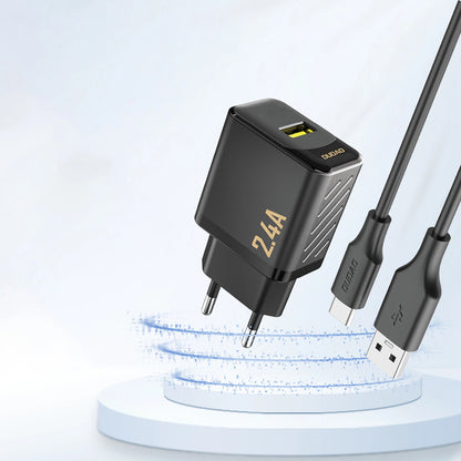 Dudao A23 nätadapter, 12W, 2.4A, 1 x USB-A, svart
