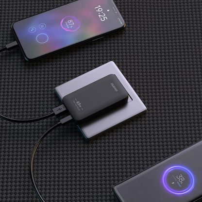 Dudao A65Q Travel Nätverksladdare, 65W, 3.25A, 1 x USB-A - 1 x USB-C, Svart