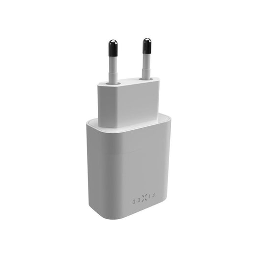Nätverksladdare Fixed, 20W, 3A, 1 x USB-C, Vit