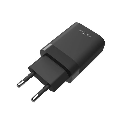 Nätverksladdare Fixed, 35W, 3A, 2 x USB-C, Svart