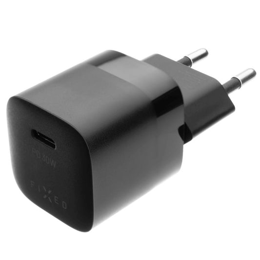 Nätverksladdare Fixed Mini, 30W, 3A, 1 x USB-C, Svart