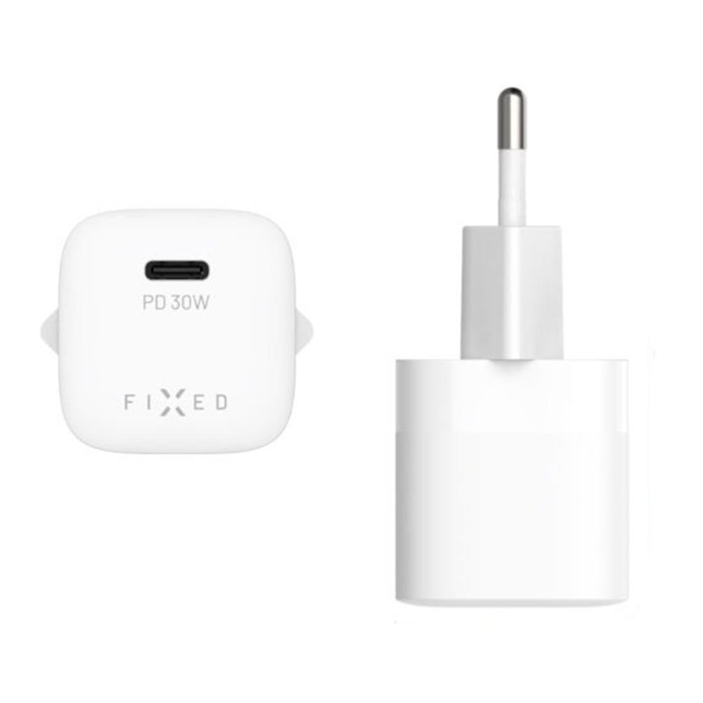 Nätverksladdare Fixed Mini2, 30W, 3A, 1 x USB-C, Vit