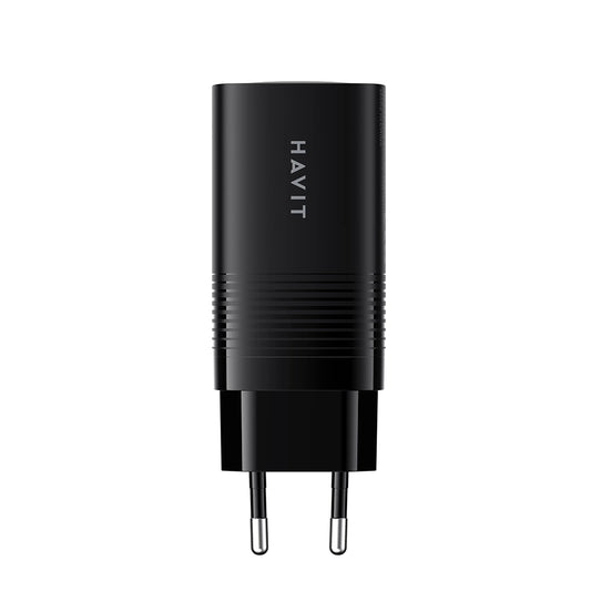 Nätverksladdare HAVIT UC20, 65W, 3A, 1 x USB-A - 2 x USB-C, Svart