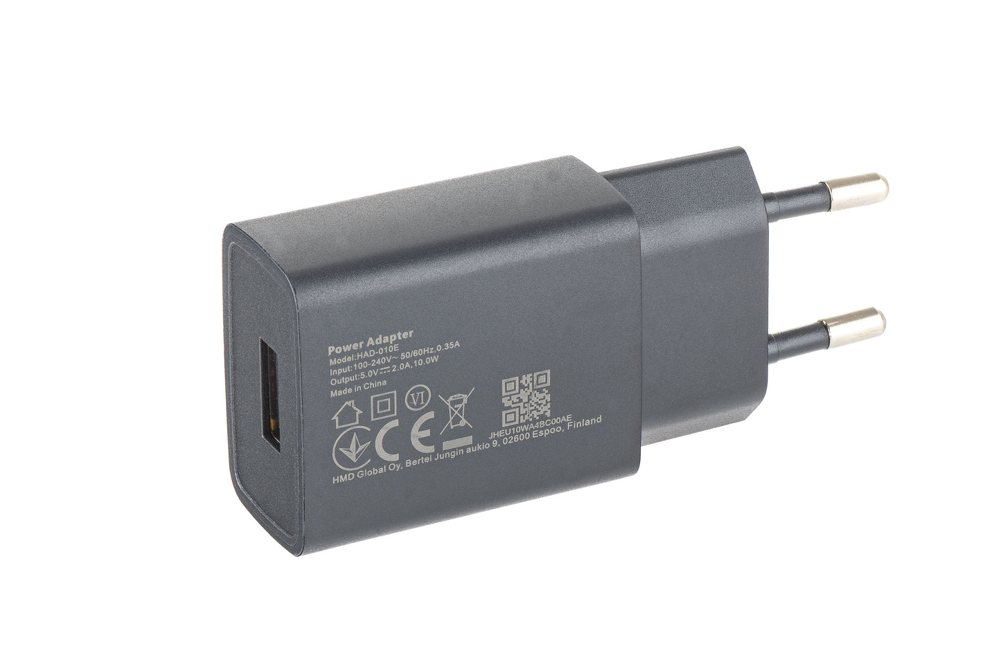 Nätverksladdare HMD, 10W, 2A, 1 x USB-A, Svart H601000618SH0