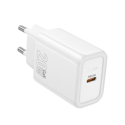 Nätverksladdare HOCO N60, 20W, 3A, 1 x USB-C, Vit