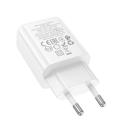 Nätverksladdare HOCO N60, 20W, 3A, 1 x USB-C, Vit