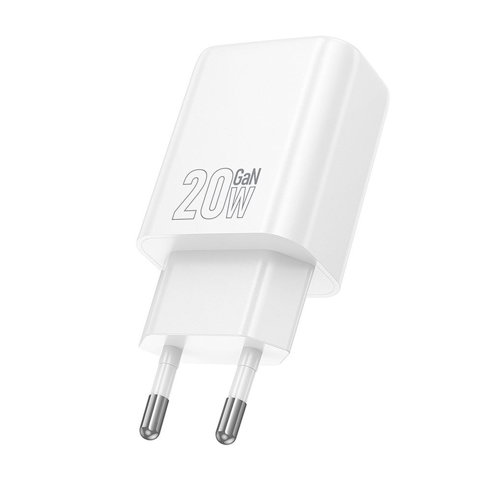 Nätverksladdare HOCO N60, 20W, 3A, 1 x USB-C, Vit