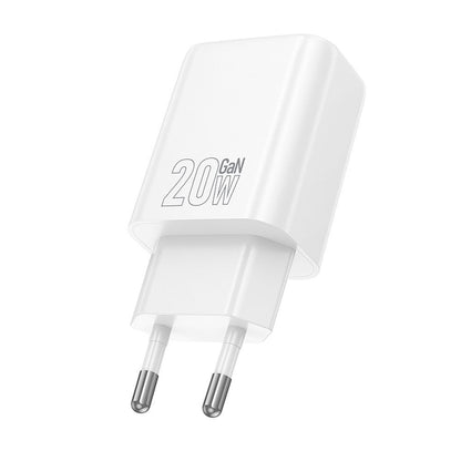 Nätverksladdare HOCO N60, 20W, 3A, 1 x USB-C, Vit