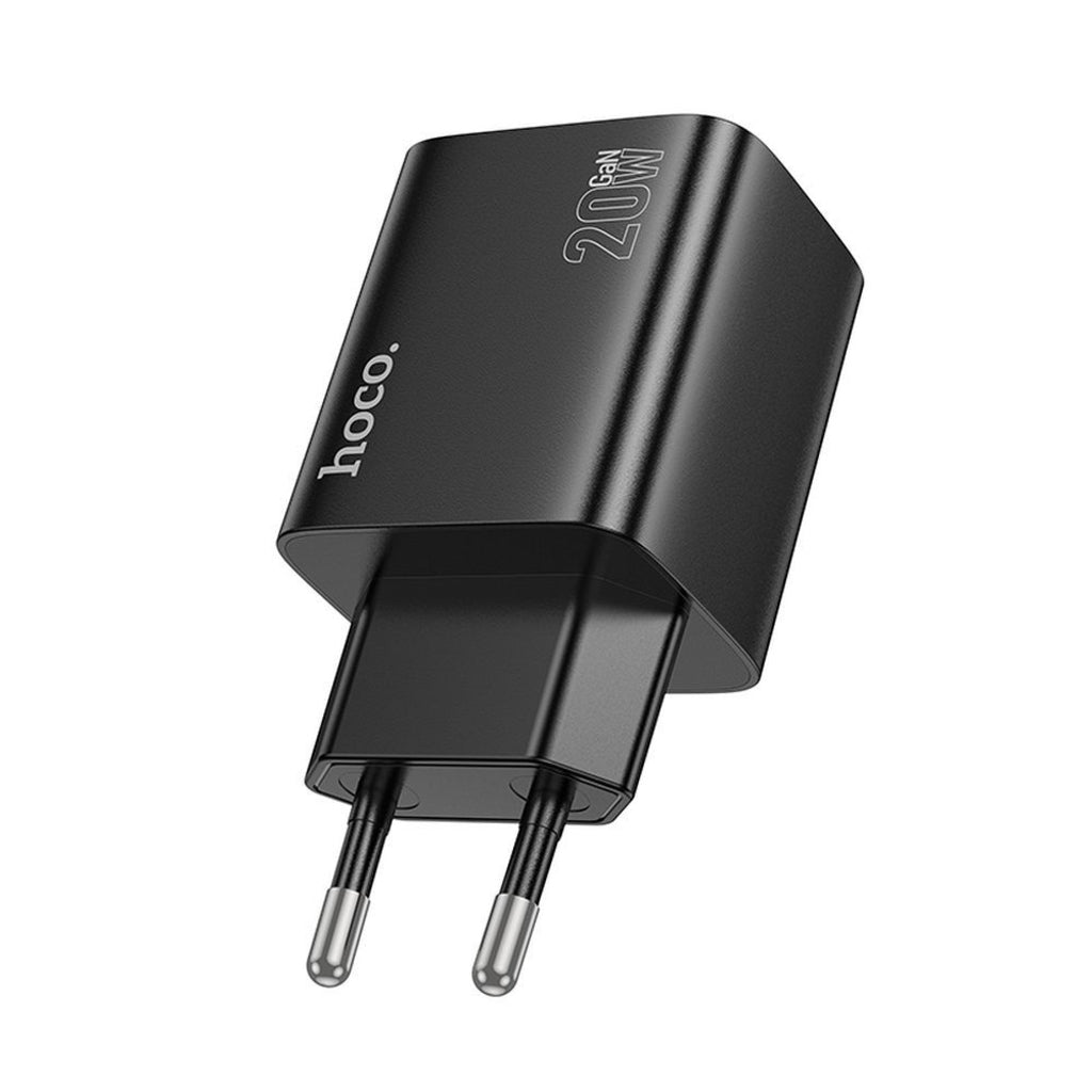 Nätverksladdare HOCO N55, 20W, 3A, 2 x USB-A - 2 x USB-C, Svart