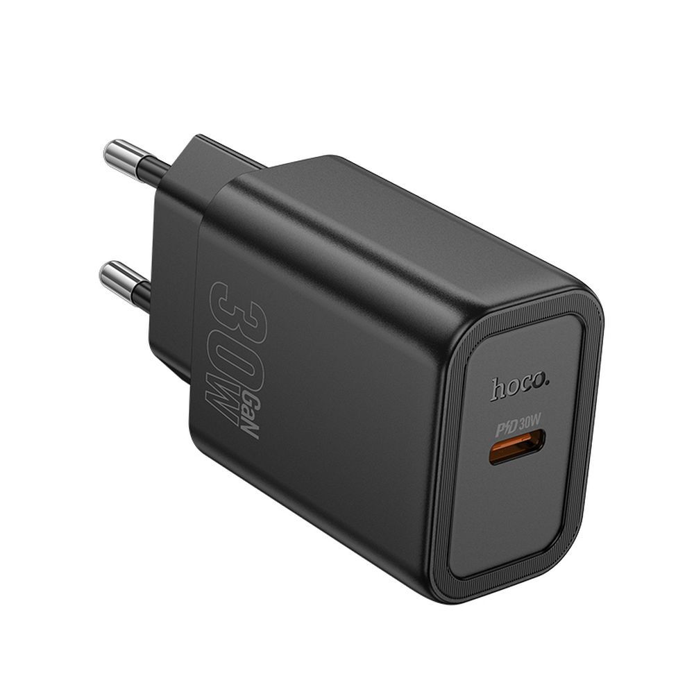 Nätverksladdare HOCO N62, 30W, 3A, 1 x USB-C, Svart