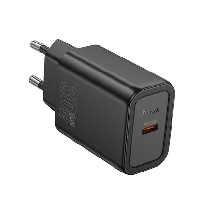 Nätverksladdare HOCO N62, 30W, 3A, 1 x USB-C, Svart
