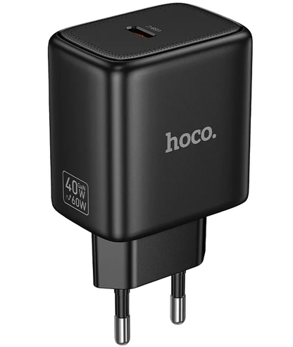 Nätadapter HOCO N83, 40W, 3A, 1 x USB-C, Svart