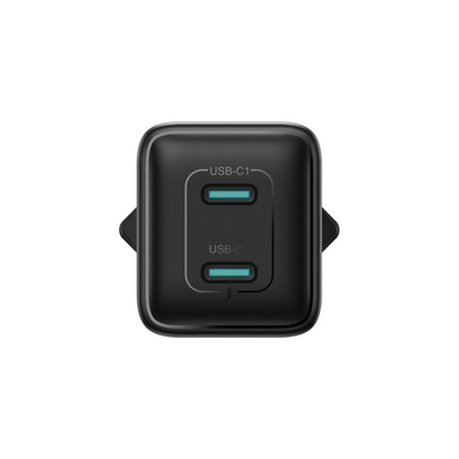Nätverksladdare Joyroom JR-TCG17, 45W, 3A, 2 x USB-C, Svart