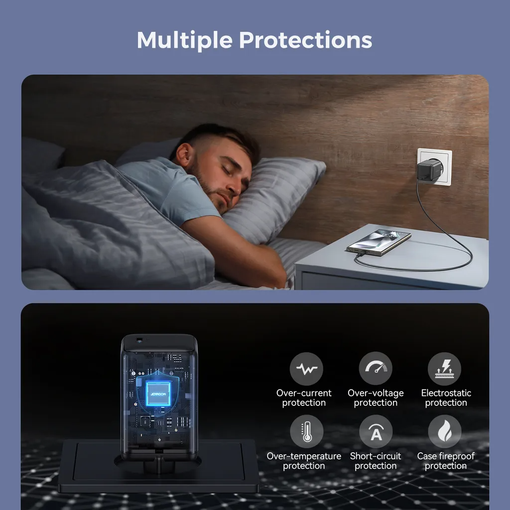 Nätverksladdare Joyroom JR-TCG18, 65W, 3.25A, 1 x USB-C, Svart