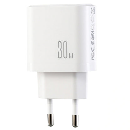 Joyroom JR-TG6 nätadapter, 30W, 3A, 1 x Lightning - 1 x USB-A - 1 x USB-C, Vit