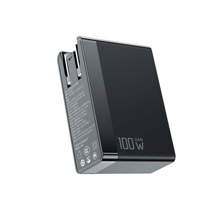 McDodo CH-8101 Pro Nuc AR Power Travel Nätverksladdare, 100W, 5A, 1 x USB-A - 2 x USB-C, Svart