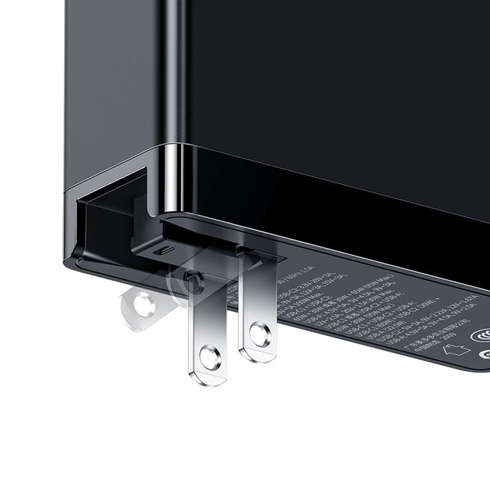 McDodo CH-8101 Pro Nuc AR Power Travel Nätverksladdare, 100W, 5A, 1 x USB-A - 2 x USB-C, Svart