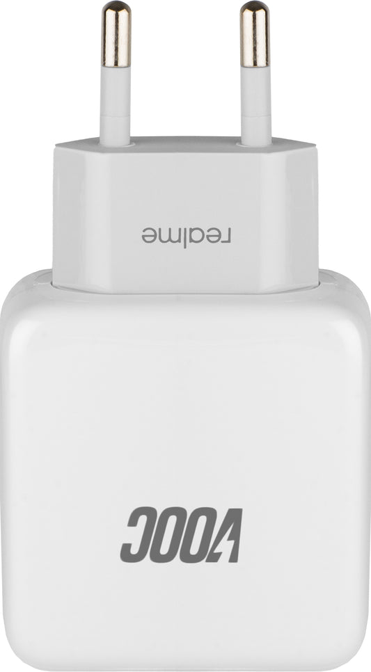 Realme nätverksladdare, 20W, 4A, 1 x USB-A, Vit VC54JCEH