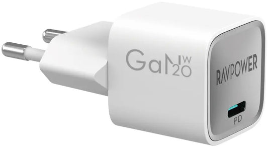 Nätverksladdare RavPower RP-PC1056, 30W, 3A, 1 x USB-C, Vit