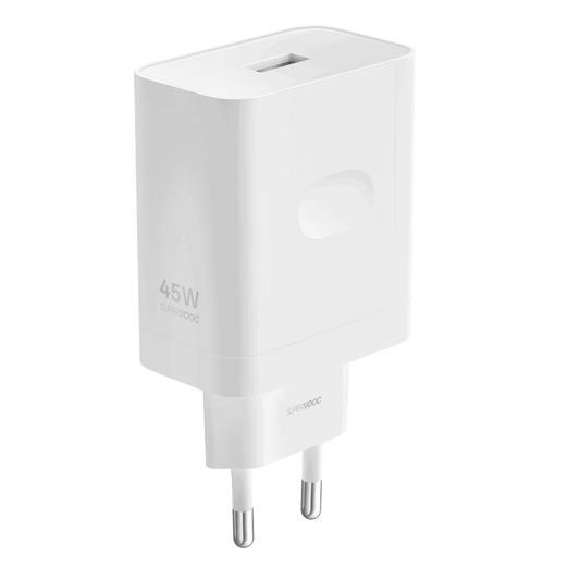 Realme nätverksladdare, 45W, 4.1A, 1 x USB-A, Vit VCB4JAEH
