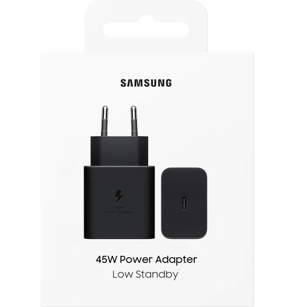 Samsung-nätverksladdare, 45W, 4.05A, 1 x USB-C, Svart EP-T4511NBEGEU