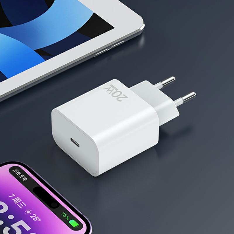 Nätverksladdare Sendem OG73, 20W, 3A, 1 x USB-C, Vit