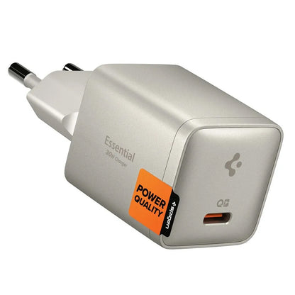 Nätadapter Spigen EE301EU Essential, 30W, 3A, 1 x USB-C, Titangrå ACH10448