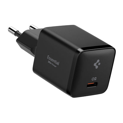 Nätadapter Spigen EE301EU Essential, 30W, 3A, 1 x USB-C, Svart ACH09493