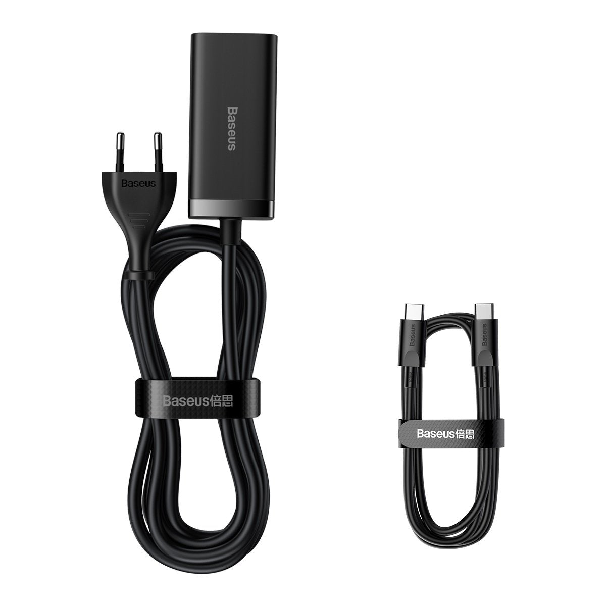 Baseus GaN3 Pro laddningsstation, 100W, 5A, 2 x USB-A - 2 x USB-C, Svart CCGP000101
