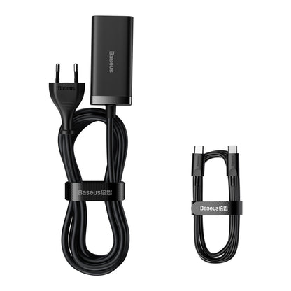 Baseus GaN3 Pro laddningsstation, 100W, 5A, 2 x USB-A - 2 x USB-C, Svart CCGP000101