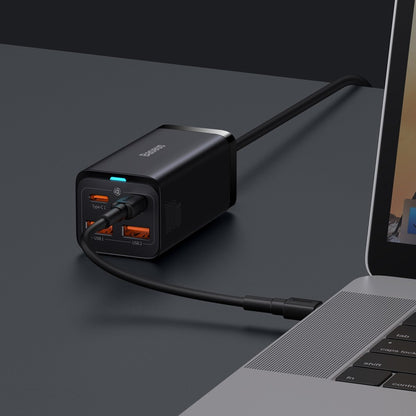 Baseus GaN3 Pro laddningsstation, 100W, 5A, 2 x USB-A - 2 x USB-C, Svart CCGP000101