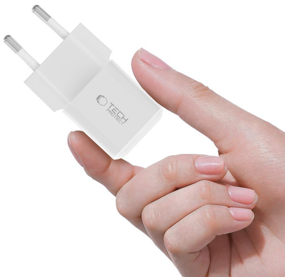 Nätadapter Tech-Protect NCM25, 25W, 3A, 1 x USB-C, Vit
