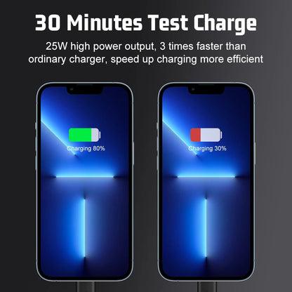 Techsuit CHPD216 Tiny Network Charger, 25W, 3A, 1 x USB-A - 1 x USB-C, Black